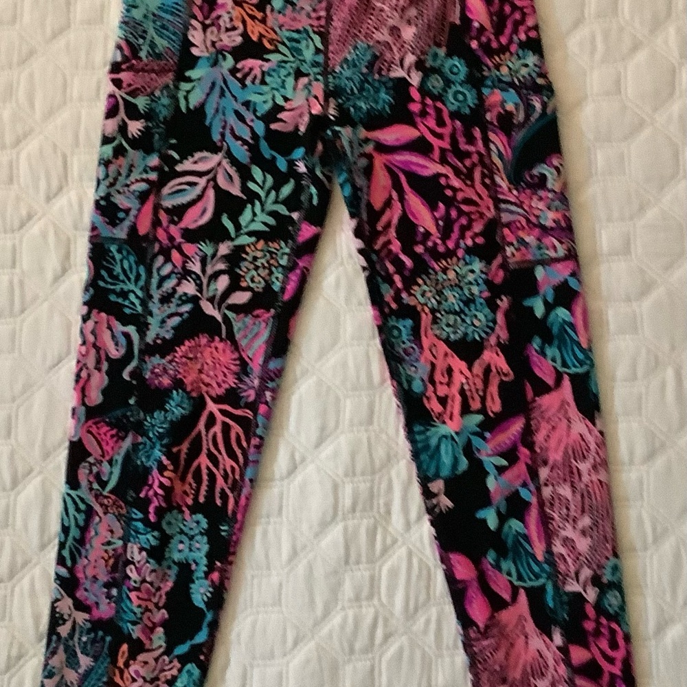 Lilly Pulitzer Leggings in Pink and Blue Print